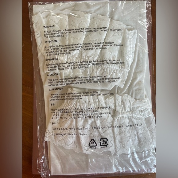 Honenna Pantyhose Thigh High Lace Tights, Cream NWT; size 3X-4X - Picture 5 of 5